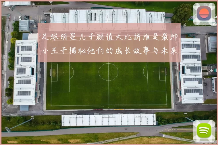 足球明星儿子颜值大比拼谁是最帅小王子揭秘他们的成长故事与未来潜力